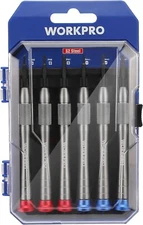 WORKPRO 6-Piece Magnetic Screwdriver Set Alloy Steel Anti-Slip Magnetic Tip