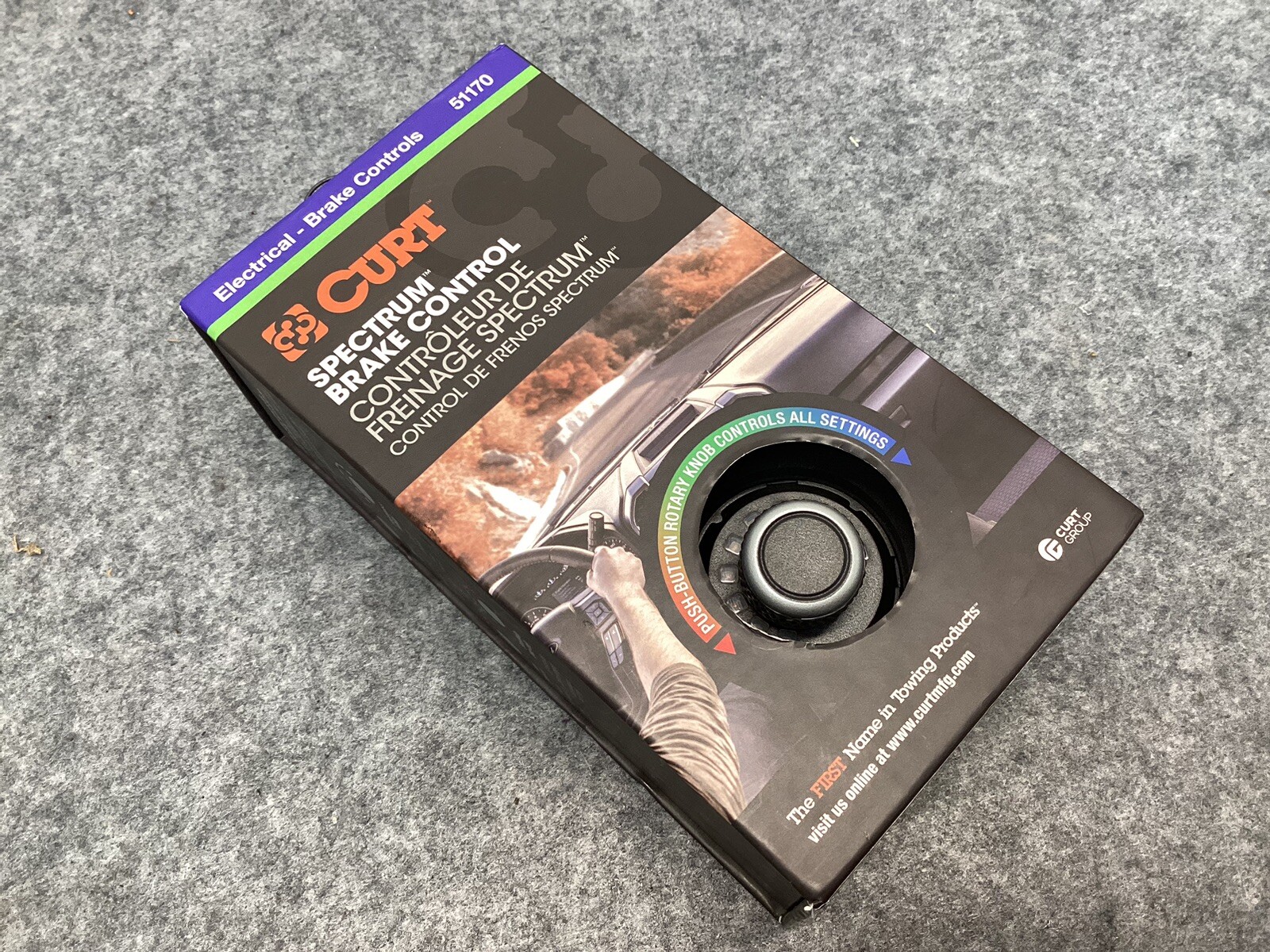 Curt Spectrum DashMounted Proportional Trailer Brake Controller for