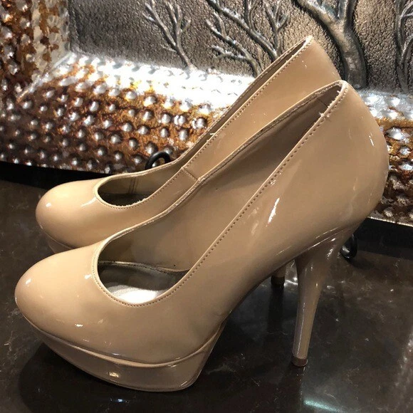 Brash nude platform heels eBay