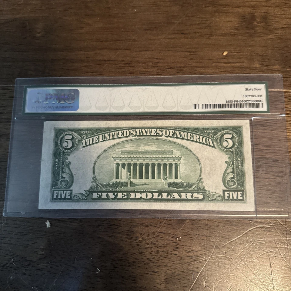 1934 $5 FEDERAL RESERVE MULE NOTE - ATLANTA GEORGIA GA - Pmg64 - Image 2 of 4