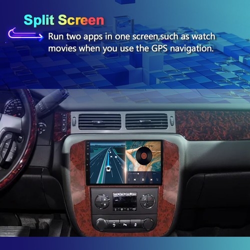 Car Radio Stereo GPS Navi Android 14 CarPlay For GMC Yukon Chevy Tahoe Suburban - Picture 8 of 16