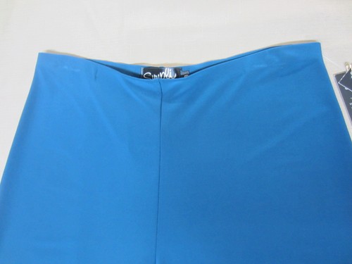 SYMPLI Travel Friendly Flare Bottom MALLARD BLUE SWAY PANT Sz 10 NWT $159 - Picture 2 of 10