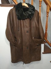 Christ Shearling Women's Coat Oversized Collar Size 38 New No Tags