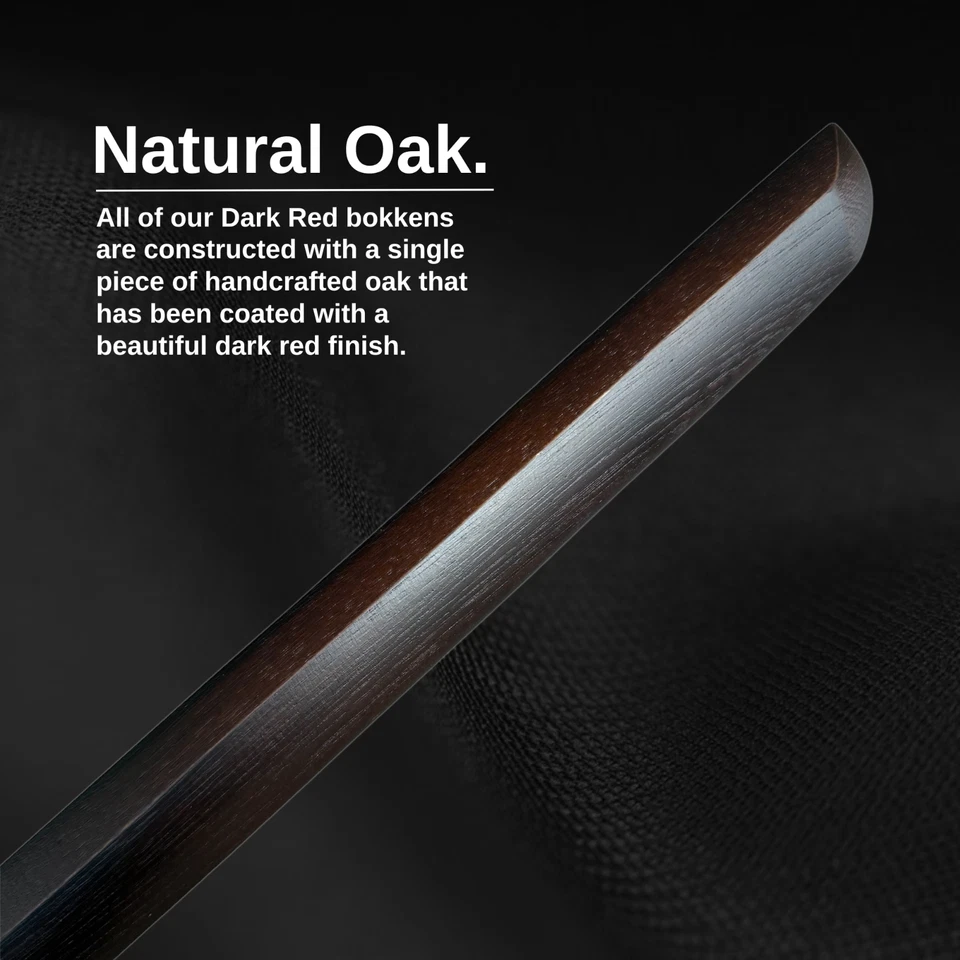 E-BOGU Красный Дуб Боккен Ручной Работы (40") с Сайей/Футляром | Обучение Боевым Искусствам - Изображение 3 из 4