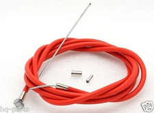 BIKE BICYCLE MTB Brake Cable 68" + Double Sheath Housing 60" RED + Caps