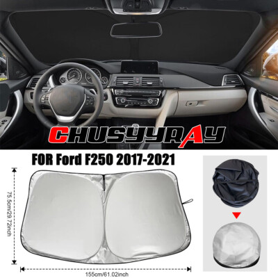 FOR Ford F250 2017-2021 Sun Shade - 29.72x61.02'' Compact & Portable