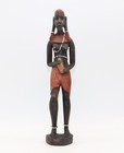 Hand Carved Vintage Wood African Art Tribal Sculpture 33 Cm Home Décor Gift Idea