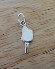 Sterling Silver 3D 18x6mm looks like Fudgesicle Ice Cream Bar Eskimo Pie Charm