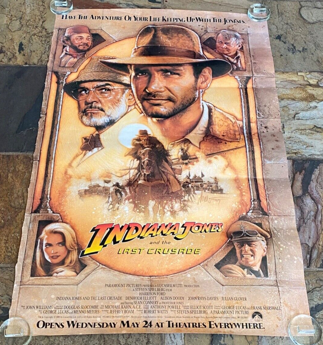 Indiana Jones and the Last Crusade 1989 Single Sided Orig. Movie