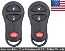 2x Keyless Remote Key Fob For Select Dodge Jeep *Check Fitment*