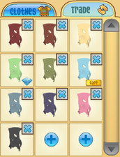 Animal Jam Classic AJ AJC Worn Blanket 10-Item Clothing Bundle (Read Descript.)