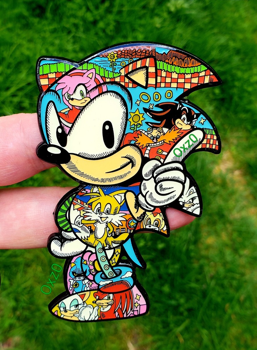 Sonic The Hedgehog Game RARE Enamel Art Pin Print /150 4