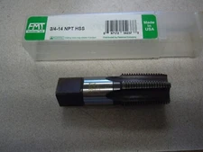 3/4"-14 HSS 5 Flute Bright Finish NPT, Taper Pipe Tap