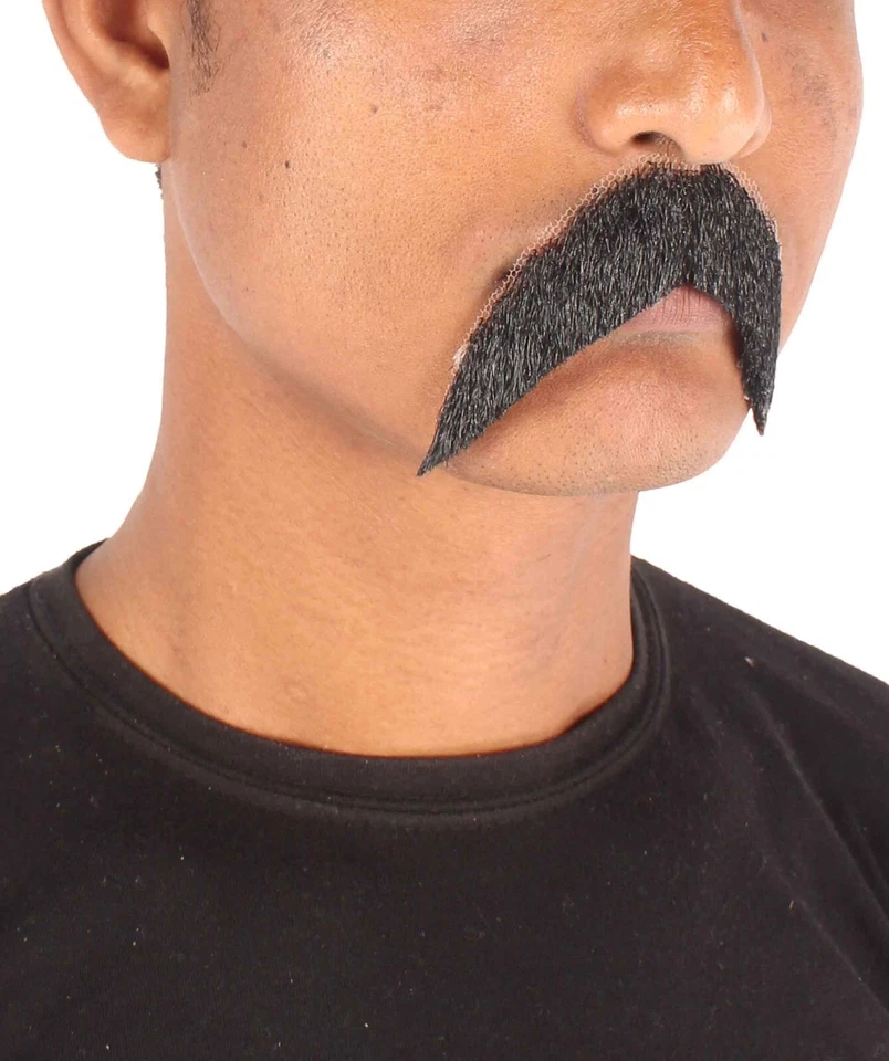 Premium Horseshoe Synthetic Facial Hair Mustache | HPO | M-1260-001 - Image 2 of 4