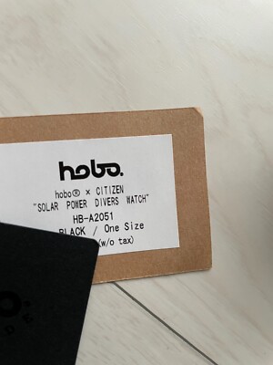 2019 CITIZEN × hobo 10th anniversary limited SOLAR POWER DIVERS