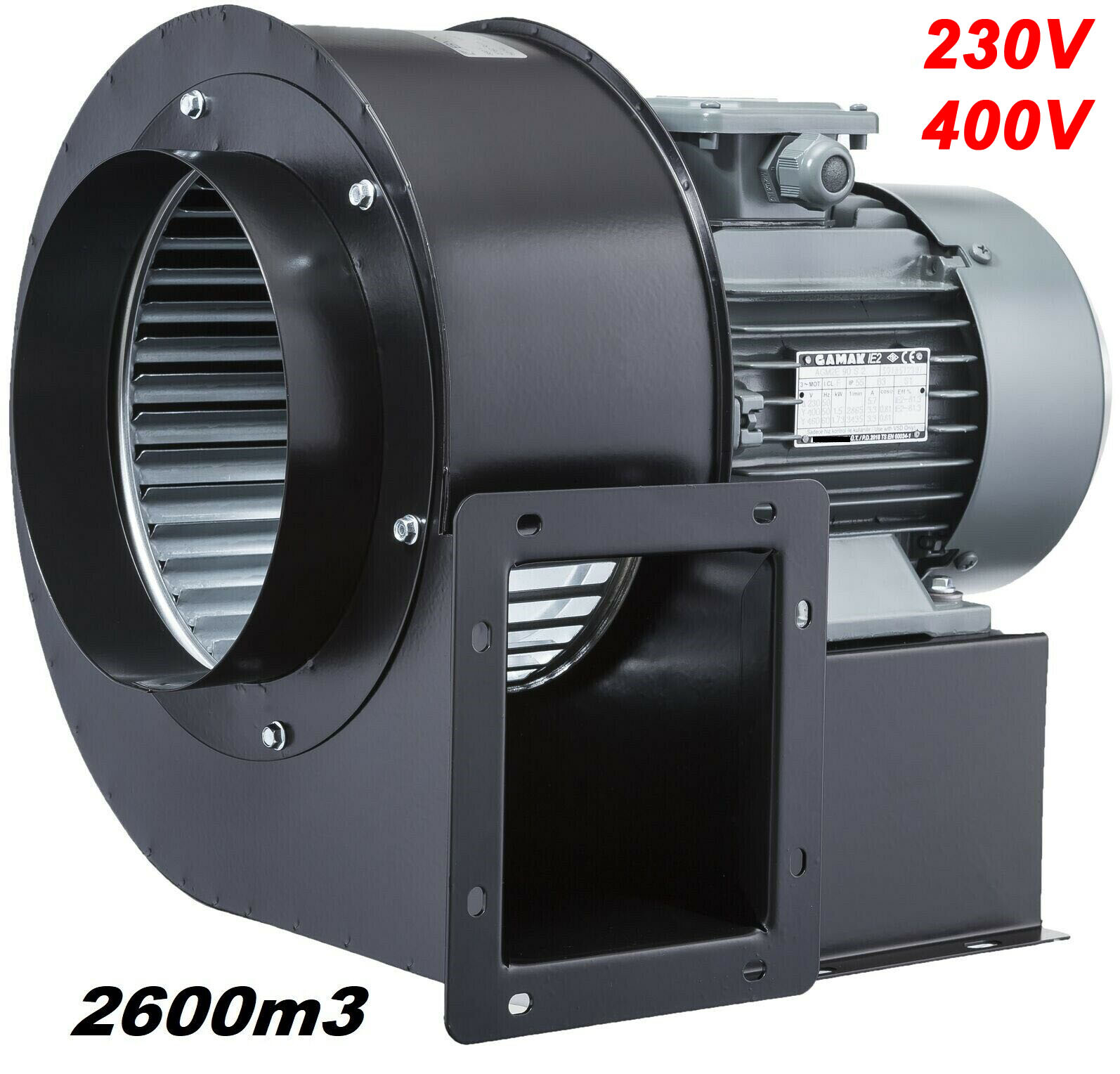 POBRA 260 Industrie Gebläse - 2600m³/h 230V Mit Drehzahlregler