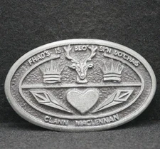 WF03120 VINTAGE 1970s *FHAD'S IS BEO' BI'N DO'CHAS CLASS MACLENNAN* BELT BUCKLE