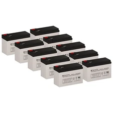 SigmasTek SP12-7.5(T2) SLA AGM Battery Replacement Set of 10 for Deltec RS21 UPS