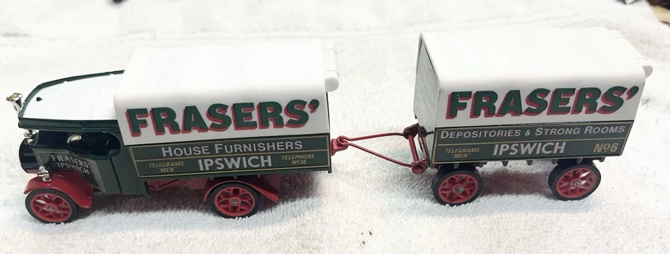 Matchbox MOY  Y-27 Fraser’s House Furnishers 22 C Type Steam Wagon And Trailer - Image 2 of 4