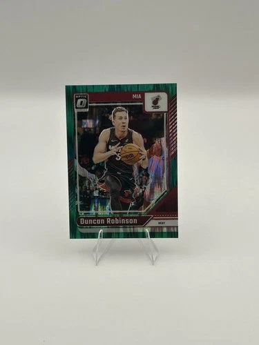 2024-25 Donruss Optic Duncan Robinson #199 Green Shock 55/149 Jersey Match!