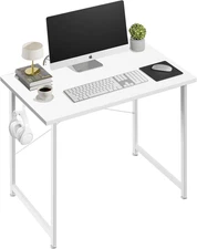 Computer Desk Home Office Work Study Writing Modern Simple Table with Headphone 