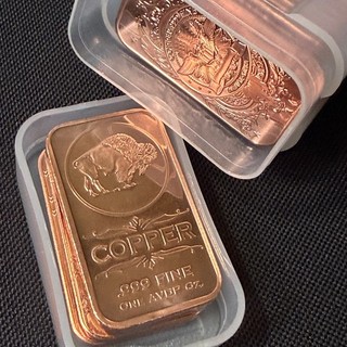 20x 1 oz .999 Fine Copper BARS Buffalo Design Ingot Style Tube 20oz Total 🔥🔥