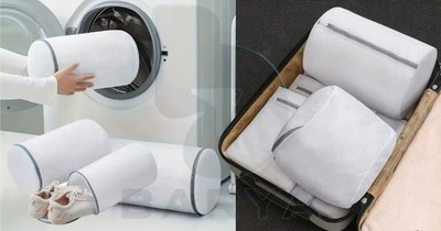 2 Schuhe Waschbeutel Reise Wäsche Netzbeutel für Schuhe BH Socken Reißverschluß