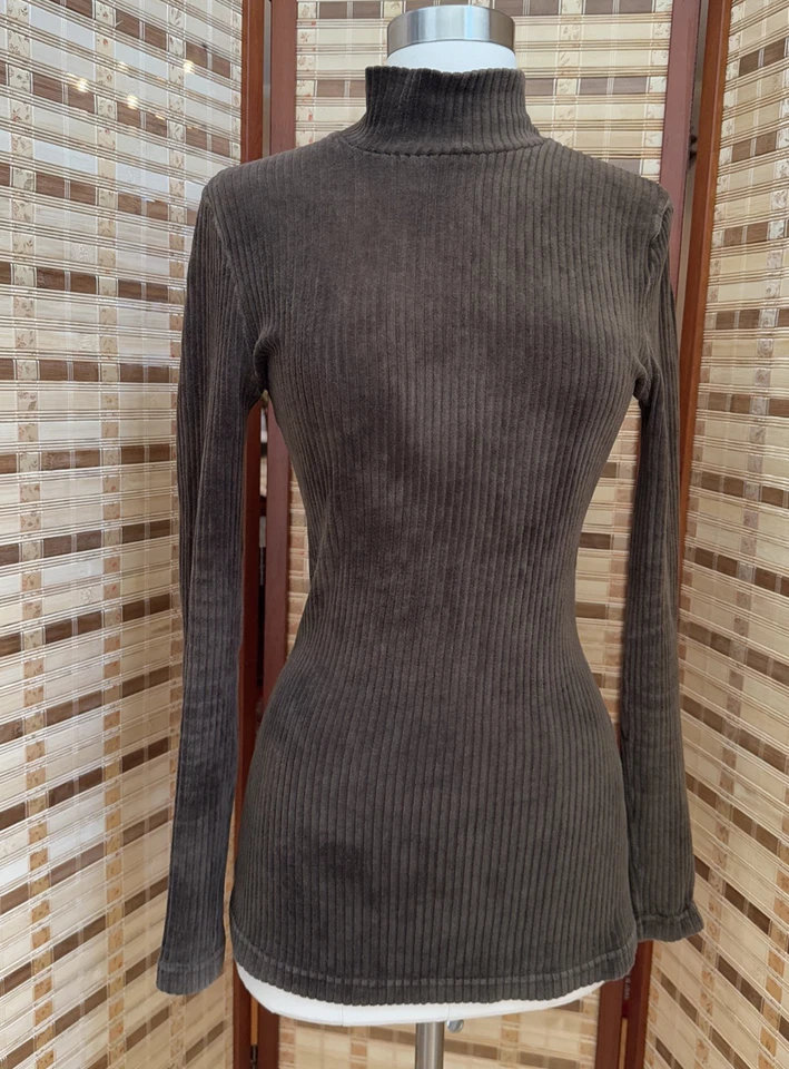 Vintage 90s Morgan De Toi Long Sleeve Brown Shirt Top Whimsigoth Small  - Image 2 of 4