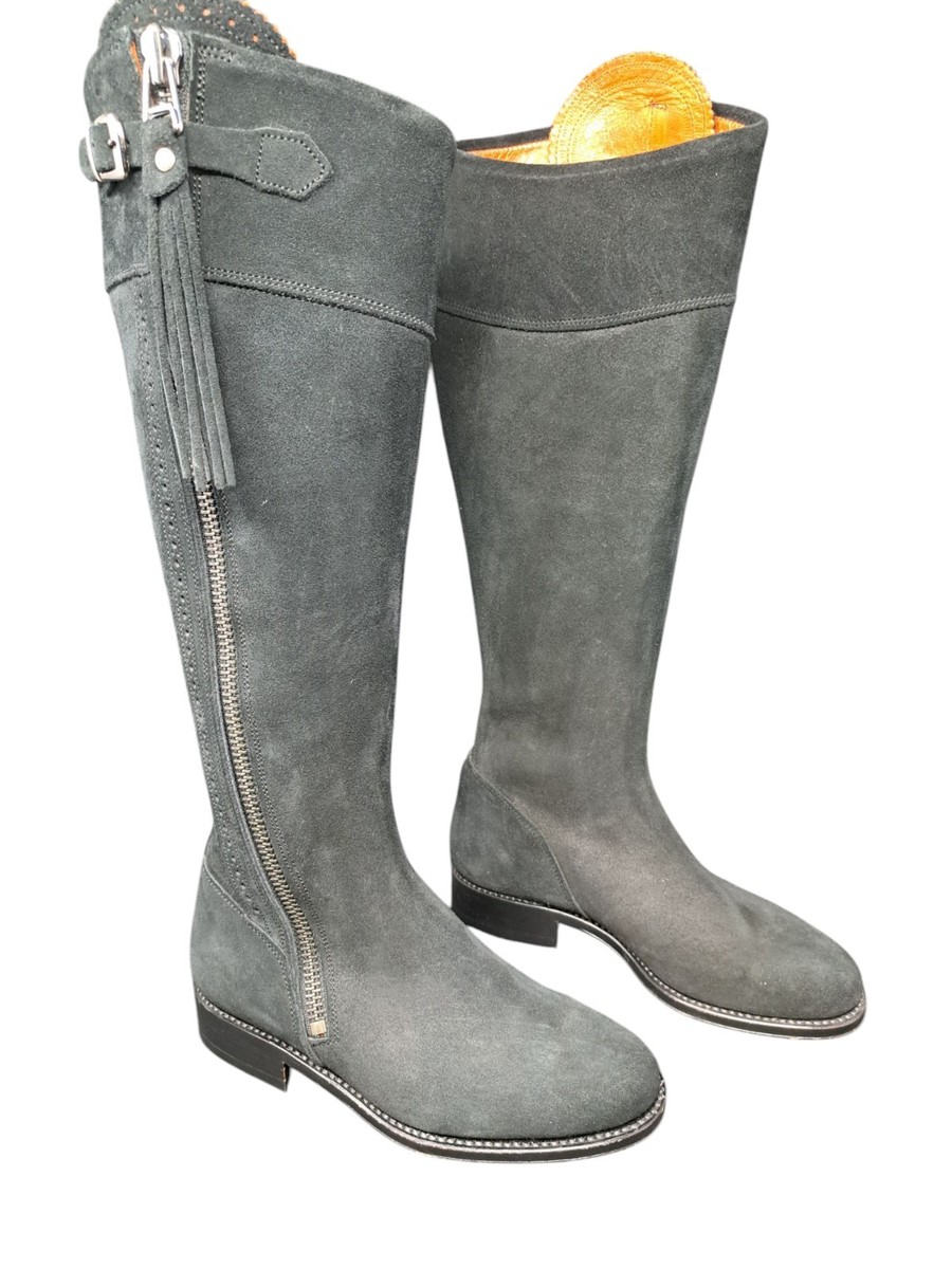 Heavy duty riding boots made in Spain Tall Spanish Leather Riding Boots | Handmade | Free UK  main image 2