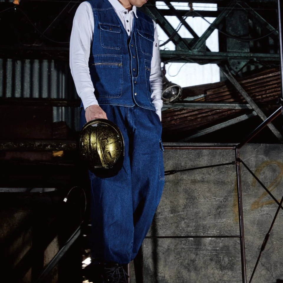 Pantalones de trabajo japoneses HOOH 1454 Tobi Nikkapokka Ninja Denim Foto 4 de 4