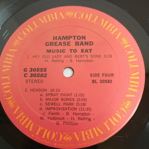 Hampton Grease Band Music to Eat US Columbia ’71 Psych Prog 2x Vinyl Only LP - Picture 3 of 11
