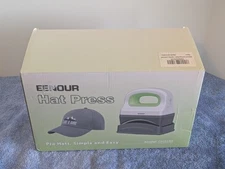 EENOUR Hat Press Machine, Mini Heat Press for Caps with 3 Heating Levels & Auto-