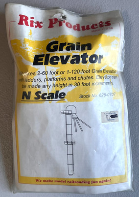 Rix Products N Scale Grain Elevator 628-0707 (Half Built)
