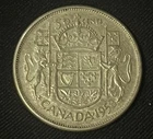 1958 Canada Canadian 50 Cents Half Dollar 80% Silver WOW!