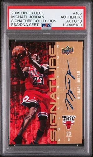 Michael Jordan 2009 Upper Deck Signature Collection Auto PSA Authentic AUTO 10