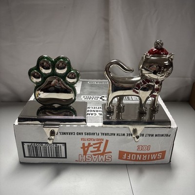 Two Stocking Holders, One Cat Shaped And One Shape