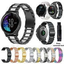 Watch Strap band For Garmin Vivoactive 5 4 4S 3 Vivomove 3 Venu Stainless steel