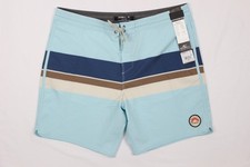 O'neill Men's Cruzer Stripe Scallop 18" Board Shorts Sky Blue SP5106030