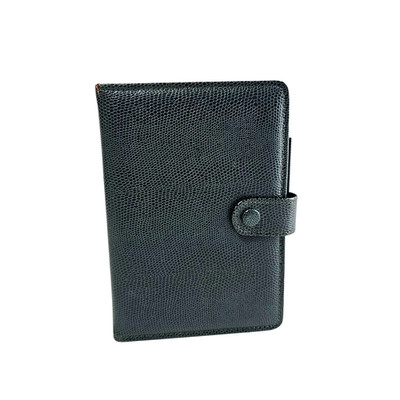 Vintage Day Runner Planner 6 Ring Green Snap Closure Genuine Leather Dividers