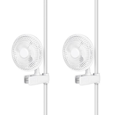 HealSmart Clip Fan, 6-Inch Grow Tent, Monkey Fan, Wall Mount With Adjustable 90