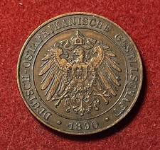 German East Africa Pesa 1890 Copper Coin KM#1 T9522