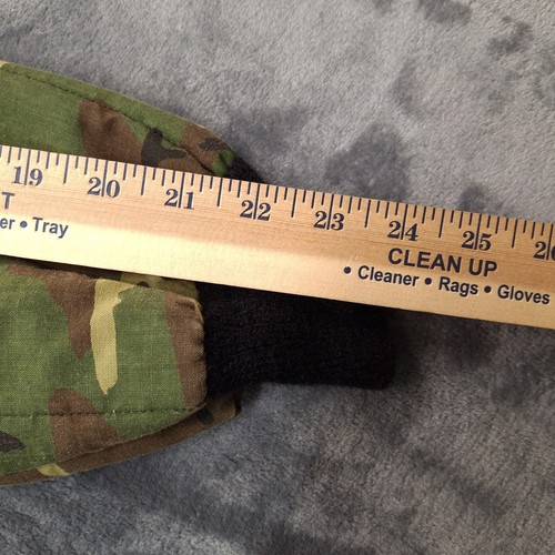 Vtg Coveralls Mens Small Woodland Camo Insulated Hunting Roll Up Hood - Picture 7 of 18