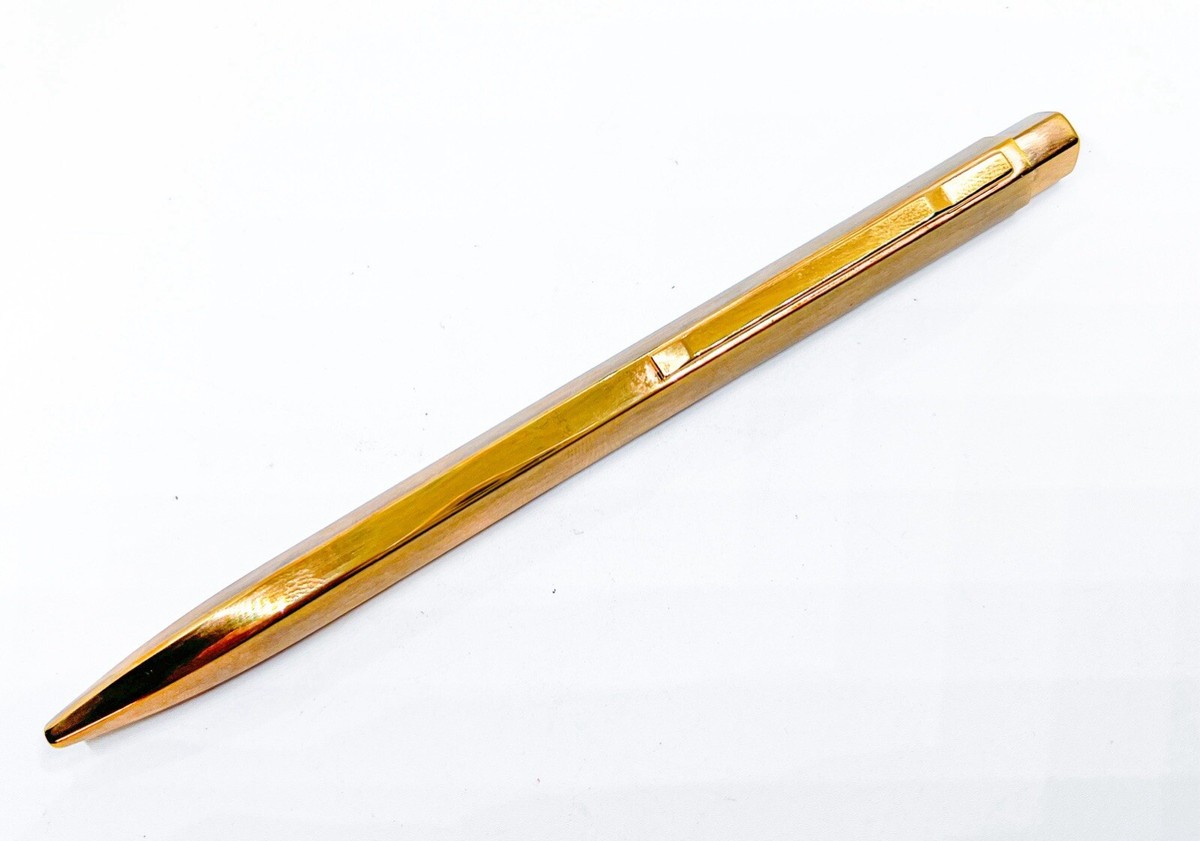 [FaB] Golden Tipple CF 3枚 MONTBLANC Triangle Three Side Ballpoint Pen Gold Plated Free