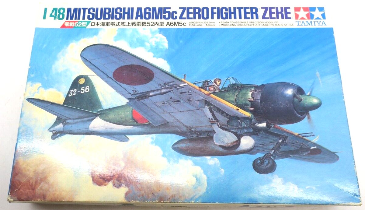 TAMIYA 1/48 ゼロファイター (ZERO FIGHTER) Tamiya 1/48 Mitsubishi A6M5c Zero Fighter Type Zeke Model Kit | eBay