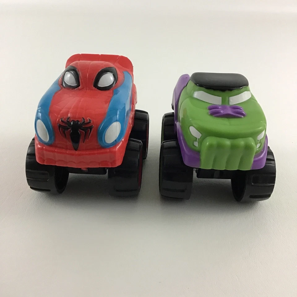Гоночные автомобили Marvel Mini Speed Squad Vehicles Spider-Man Hero Drive Hulk Funrise 2019 - Изображение 2 из 4