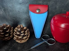 Handmade Scissors Case, Leather Manicure Case, Custom Scissors Pouch Handcrafted