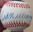 Ted Williams Red Sox single signed AL Baseball Ball Green Diamond PSA/DNA auto