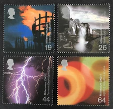 GB 2000 MNH FIRE AND LIGHT MINT STAMP SET with FREE UK P&P