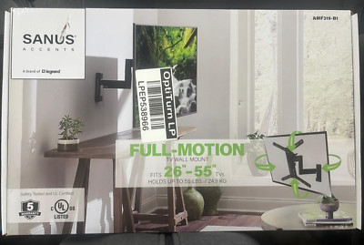 Sanus Accents AMF319-B1 Full Motion Tv Wall Mount 26''-55''