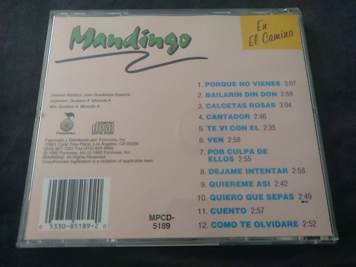 CD-📀-MANDINGO-EN EL CAMINO-1992 FONOVISA-PEQUENOS RAYONES | eBay